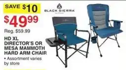 Dunham's Sports Black Sierra Hd Xl Director's Or Mesa Mammoth Hard Arm Chair offer