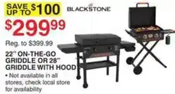 Dunham's Sports Blackstone 22" On-The-Go Griddle Or 28" Griddle With Hood offer
