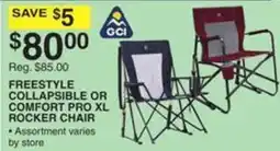 Dunham's Sports Gci freestyle or comfort pro xl rocker chair offer