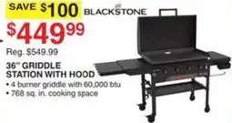 Dunham's Sports Blackstone 36" Griddle Station With Hood offer