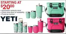 Dunham's Sports Yeti insulated tumblers and coolers offer