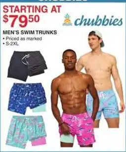Dunham's Sports Chubbies men's swim trunks offer