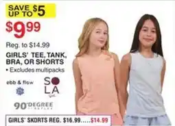 Dunham's Sports Girls' Tee, Tank, Bra, or Shorts offer