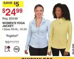 Dunham's Sports Yogalux women's yoga jacket offer
