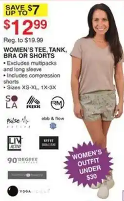 Dunham's Sports Women's Tee, Tank, Bra or Shorts offer