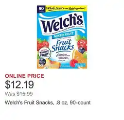 Costco Welch's Fruit Snacks, .8 oz, 90-count offer