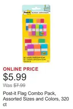 Costco Post-it Flag Combo Pack, Assorted Sizes and Colors, 320 ct offer
