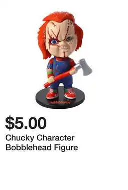 Five Below Chucky Character Bobblehead Figure offer