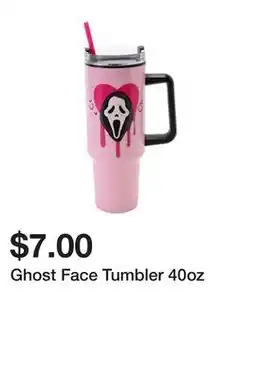 Five Below Ghost Face Tumbler 40oz offer
