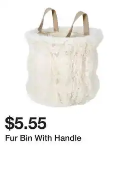 Five Below Fur Bin With Handle offer