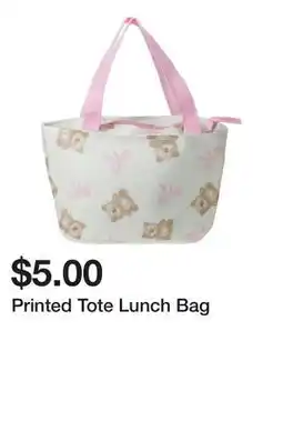 Five Below Printed Tote Lunch Bag offer
