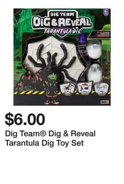 Five Below Dig Team Dig & Reveal Tarantula Dig Toy Set offer