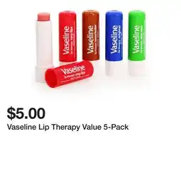 Five Below Vaseline Lip Therapy Value 5-Pack offer