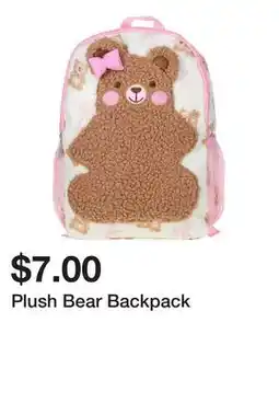 Five Below Plush Bear Backpack offer