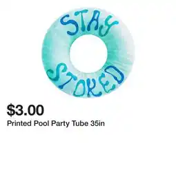 Five Below Printed Pool Party Tube 35in offer