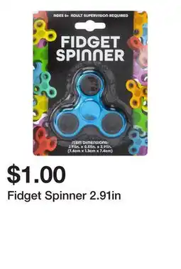 Five Below Fidget Spinner 2.91in offer
