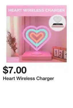 Five Below Heart Wireless Charger offer