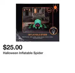 Five Below Halloween Inflatable Spider offer