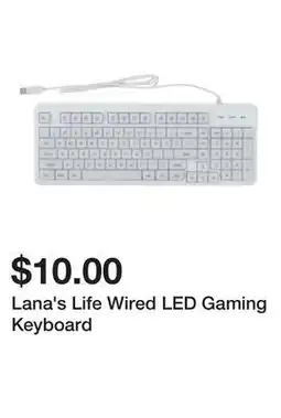 Five Below Lana's Life Wired LED Gaming Keyboard offer