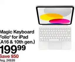 Target Magic Keyboard Folio for iPad (A16 & 10th gen.) offer