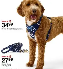 Target Hooray House knit dog harness, Hooray House 5-ft. dog leash offer