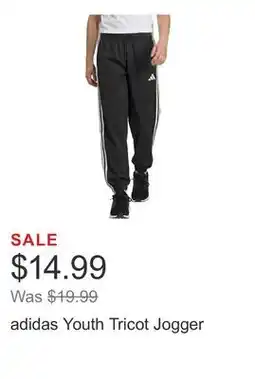 Costco adidas Youth Tricot Jogger offer