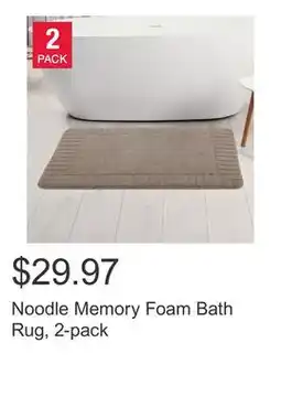Costco Noodle Memory Foam Bath Rug, 2-pack offer