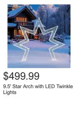 Costco 9.5' Star Arch with LED Twinkle Lights offer
