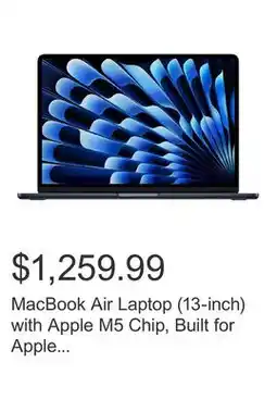 Costco MacBook Air Laptop (13-inch) with Apple M5 Chip, Built for Apple Intelligence offer