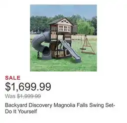 Costco Backyard Discovery Magnolia Falls Swing Set- Do It Yourself offer