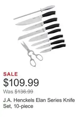 Costco J.A. Henckels Elan Series Knife Set, 10-piece offer