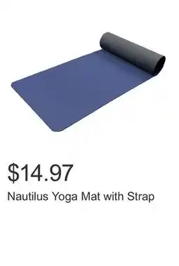 Costco Nautilus Yoga Mat with Strap offer