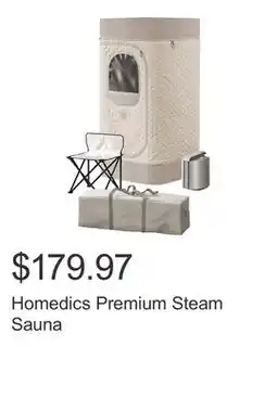 Costco Homedics Premium Steam Sauna offer