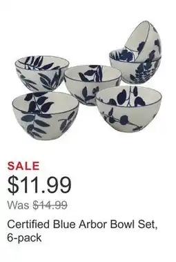 Costco Certified Blue Arbor Bowl Set, 6-pack offer