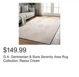 Costco G.A. Gertmenian & Sons Serenity Area Rug Collection, Rassa Cream offer