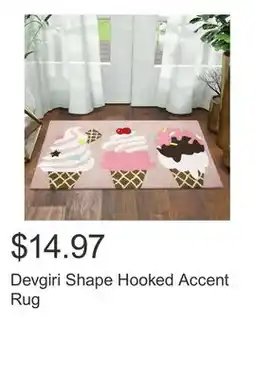 Costco Devgiri Shape Hooked Accent Rug offer