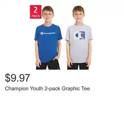 Costco Champion Youth 2-pack Graphic Tee offer
