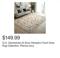 Costco G.A. Gertmenian & Sons Hampton Court Area Rug Collection, Pienza Ivory offer