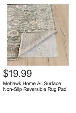 Costco Mohawk Home All Surface Non-Slip Reversible Rug Pad offer