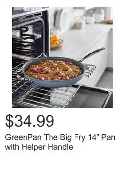 Costco GreenPan The Big Fry 14 Pan with Helper Handle offer