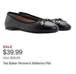 Costco Ted Baker Women's Ballerina Flat offer