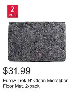 Costco Eurow Trek N' Clean Microfiber Floor Mat, 2-pack offer