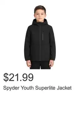 Costco Spyder Youth Superlite Jacket offer