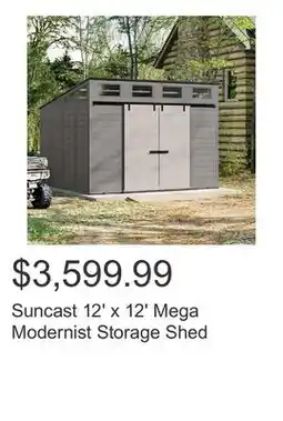 Costco Suncast 12' x 12' Mega Modernist Storage Shed offer