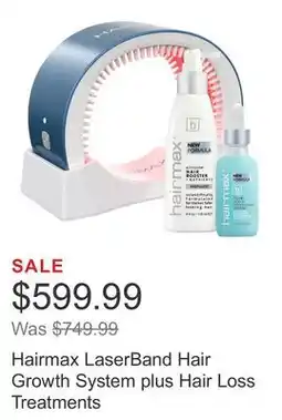 Costco Hairmax LaserBand Hair Growth System plus Hair Loss Treatments offer