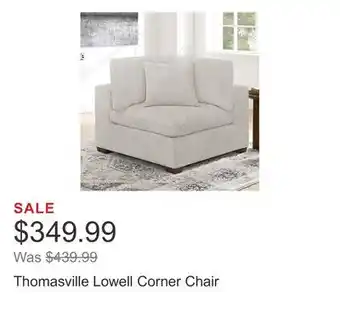 Costco Thomasville Lowell Corner Chair offer