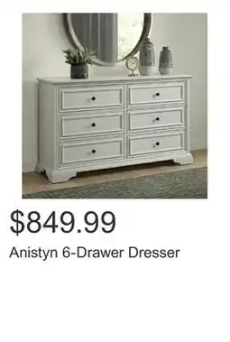 Costco Anistyn 6-Drawer Dresser offer