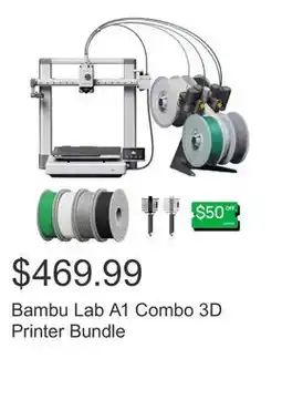 Costco Bambu Lab A1 Combo 3D Printer Bundle offer