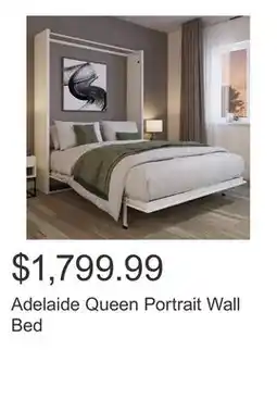 Costco Adelaide Queen Portrait Wall Bed offer
