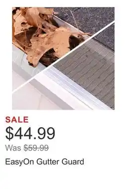 Costco EasyOn Gutter Guard offer